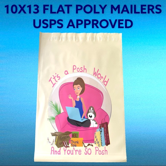 50 10X13 Poly Mailers Posh World PRICE IS FIRM - Picture 10 of 10